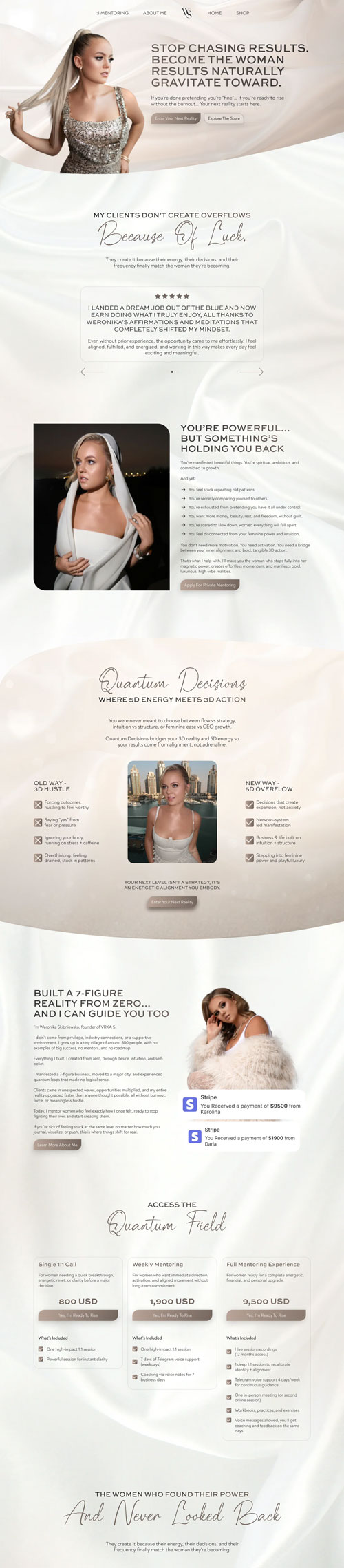 VRKA-S β Weronika Skibniewska Full Website Experience